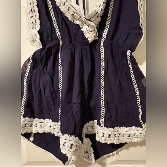 Navy Blue Romper - Picture 3 of 6